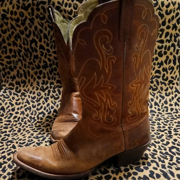 Ariat Women's Legend Russet Rebel Full-Grain Leather Cowgirl Boots Size 9.5B - Picture 5 of 9